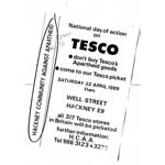 lgs84. Tesco picket, Hackney Community Against Apartheid